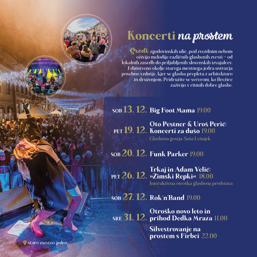 Advent v Brežicah pričara praznično vzdušje v starem mestnem jedru