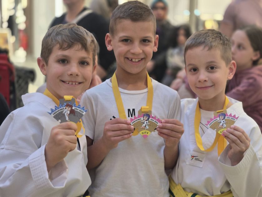 Najmlajši taekwondoisti uspešni na City Center ligi