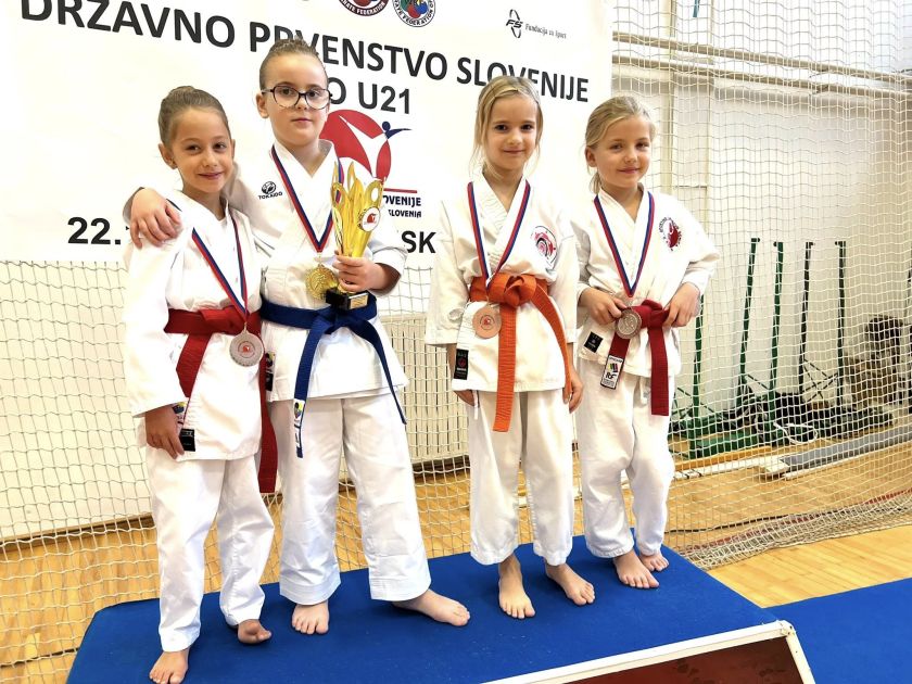 Dva državna prvaka in državni podprvak v Karate klubu Mirna Peč in Radeče