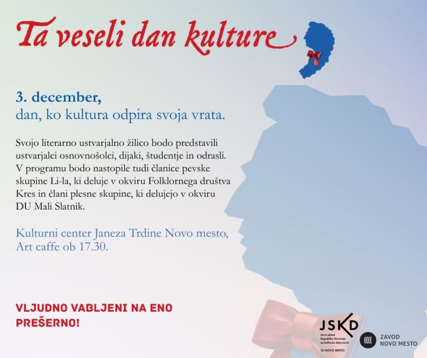 Ta veseli dan kulture v Novem mestu