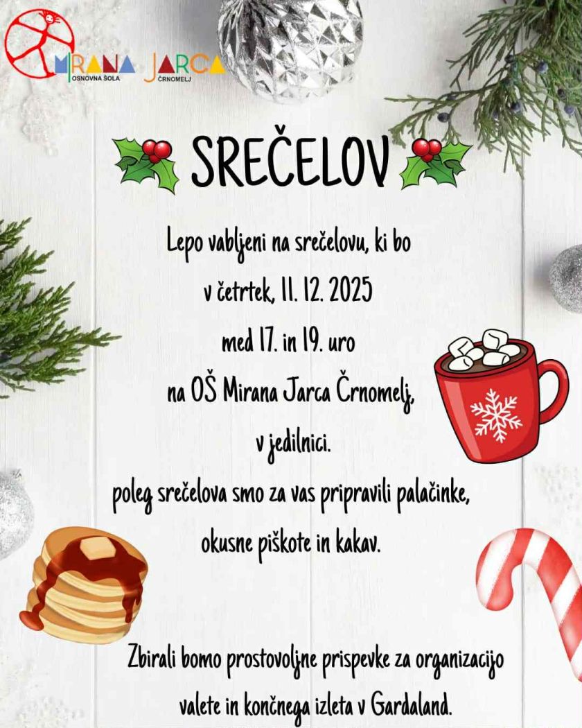 Čaroben decembrski srečelov na OŠ Mirana Jarca