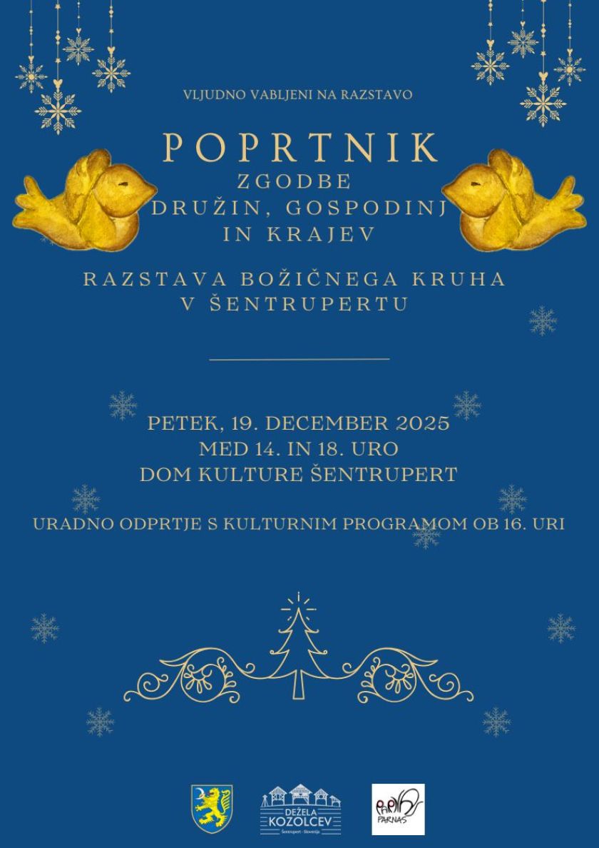 Razstava božičnega kruha Poprtnik v Šentrupertu