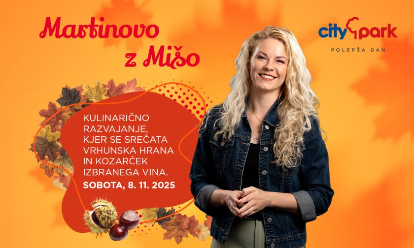 To soboto v Cityparku okusite martinove dobrote z zmagovalko Masterchefa Mi