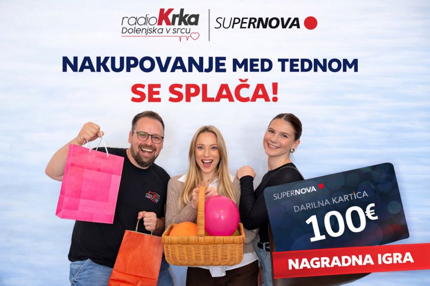 Obišči Supernovo in osvoji 100 €