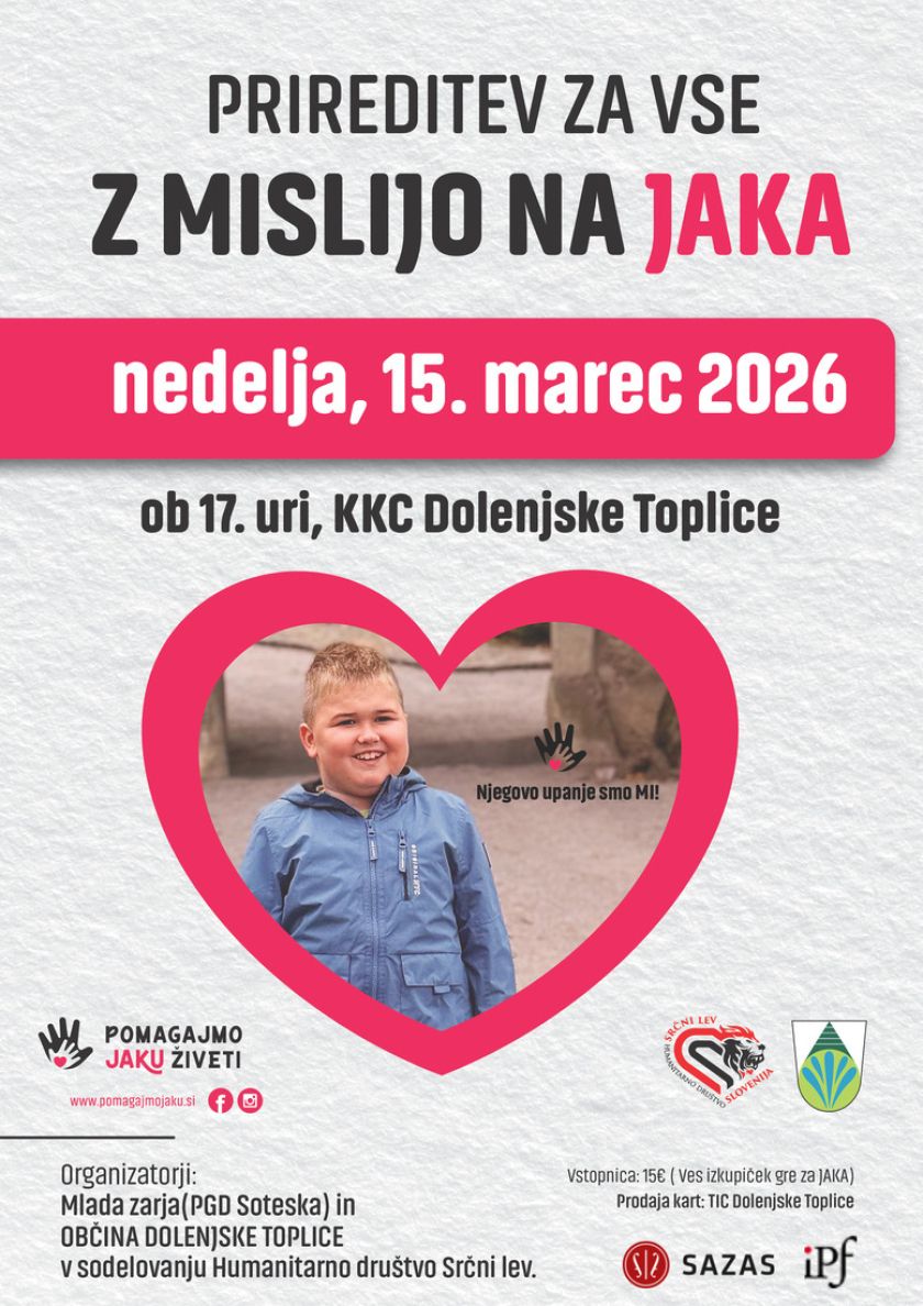 Dobrodelna prireditev: Z mislijo na Jaka