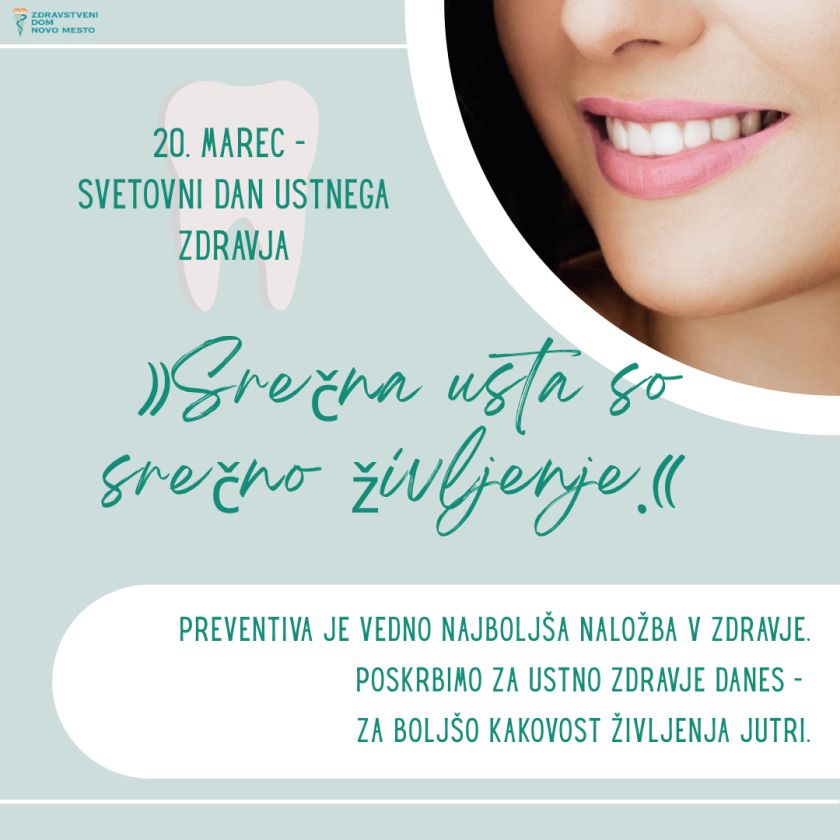 Pomen svetovnega dneva ustnega zdravja