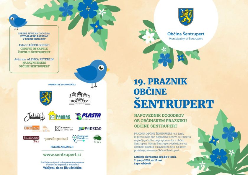 Šentrupert pripravlja pester program ob 19. prazniku občine