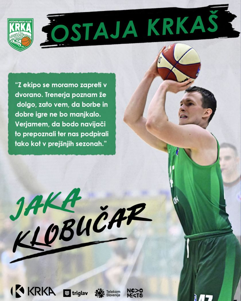 JAKA KLOBUČAR ŠE NAPREJ V DRESU KRKE