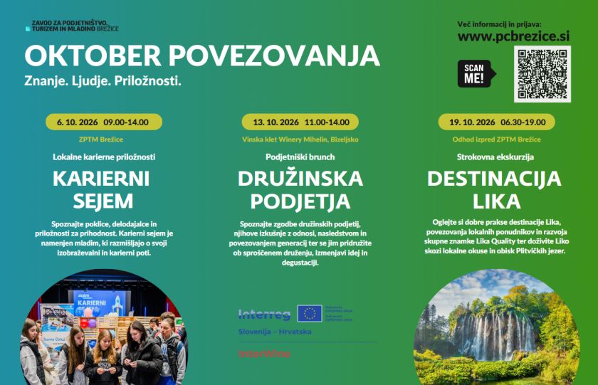 Oktober povezovanja v Brežicah: znanje, ljudje in priložnosti