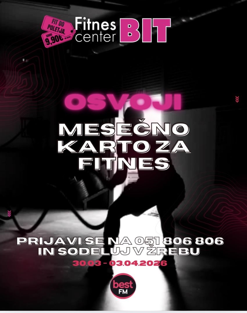 Osvoji mesečno karto za fitnes