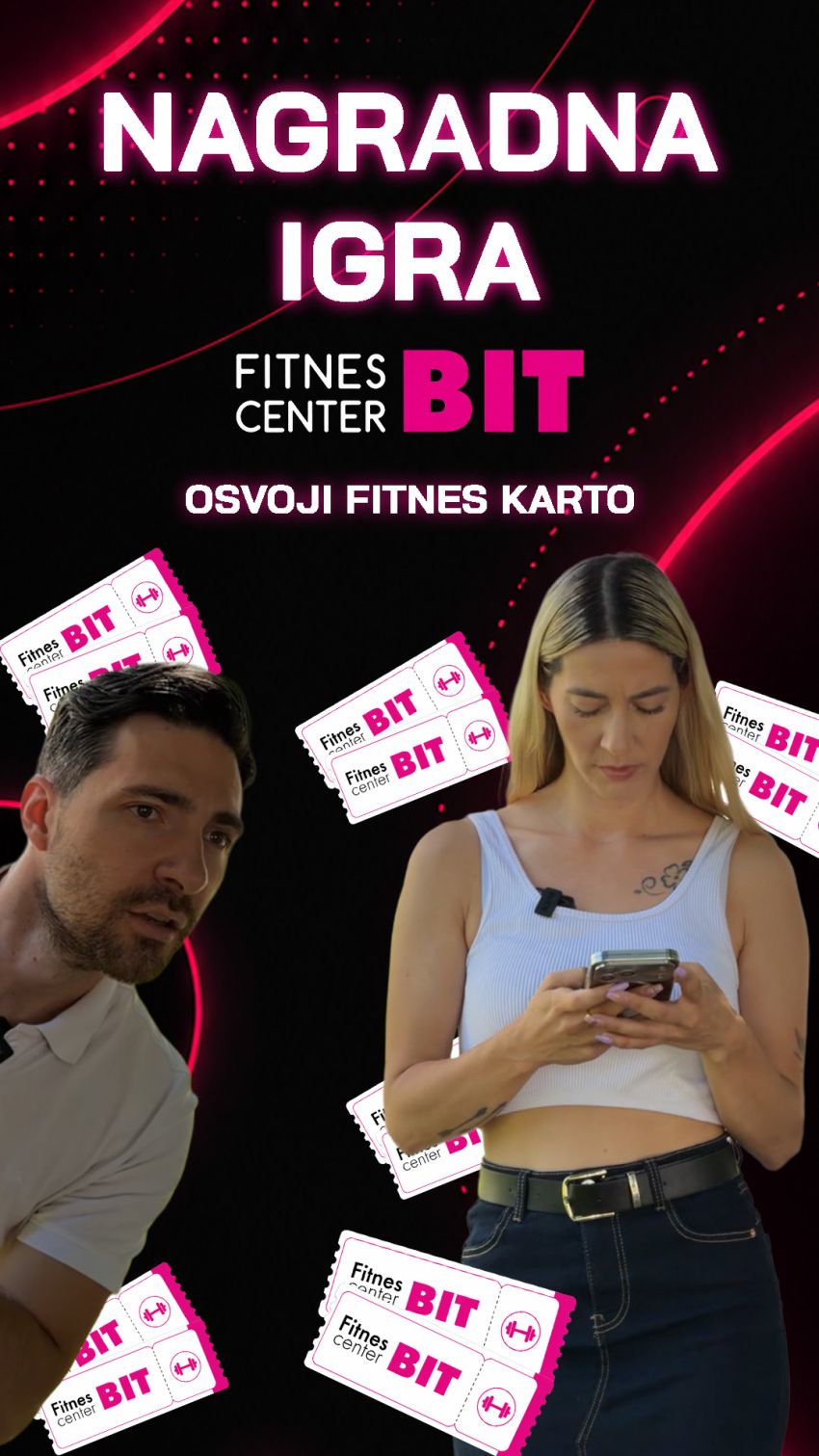 Osvoji fitnes karto Fitnes Centra BIT!