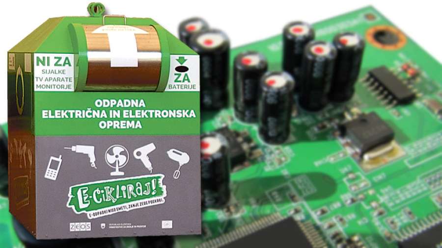 e-odpadek, elektronski odpadek, baterija