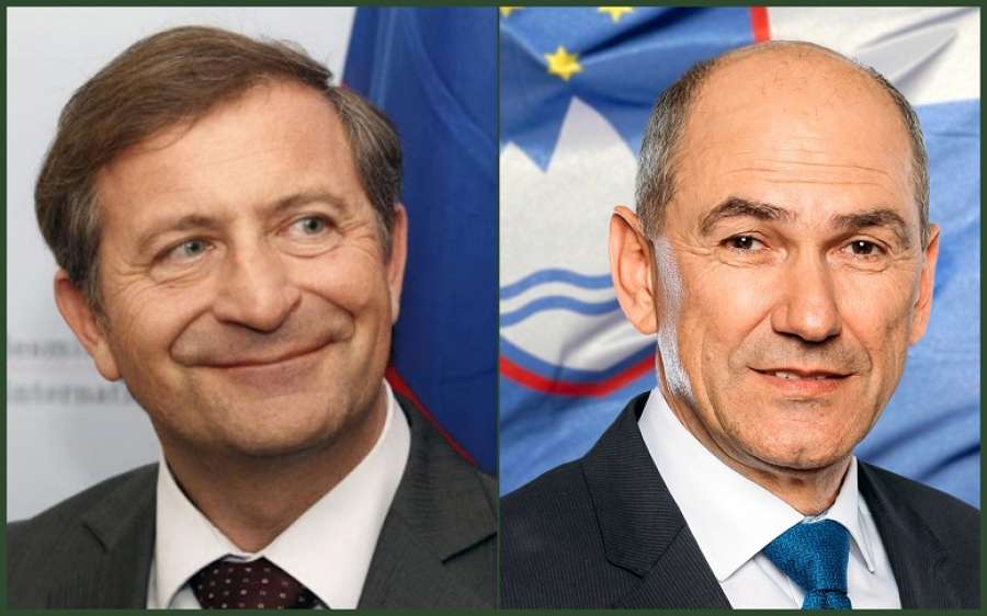 Erjavec, Janša