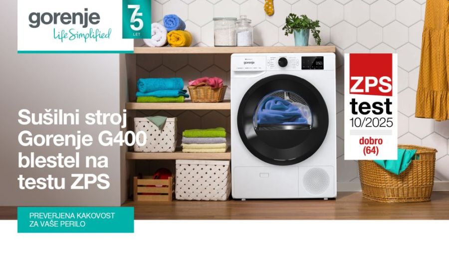 Tiho delovanje, optimalna poraba energije in izjemni rezultati sušenja (Foto_Gorenje GSI)