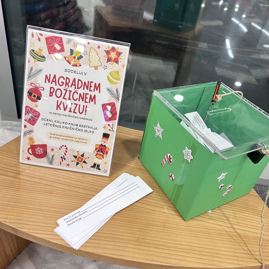 božični nagradni kviz knjižnica