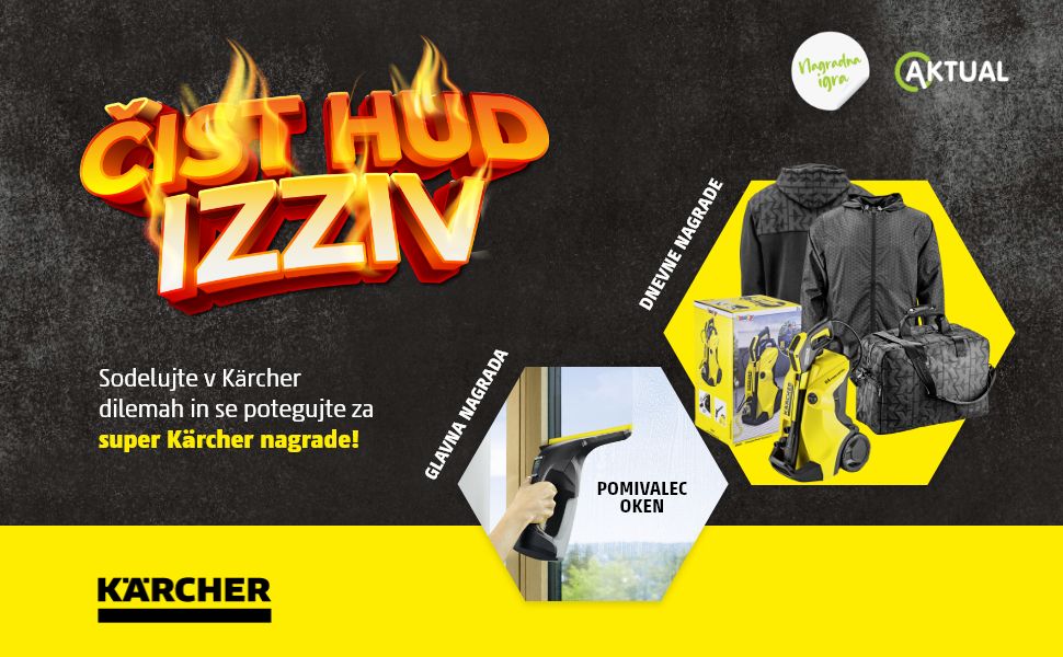 Čist hud izziv vam prinese hude Kärcher nagrade