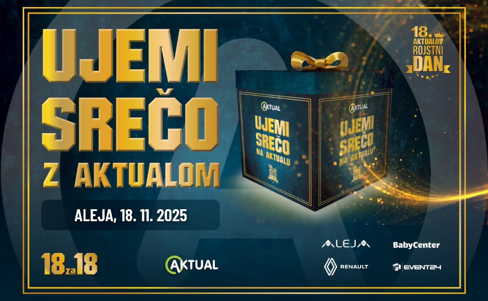 Zabava v Aleji in bogate nagrade za Aktualovih 18