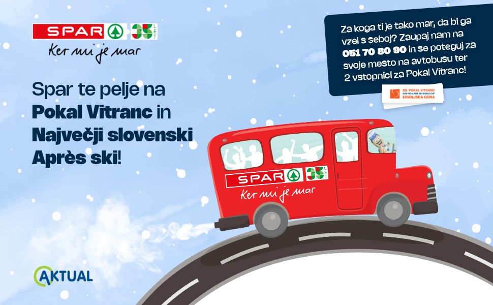 Spar te odpelje na Pokal Vitranc in Največji slovenski Après ski