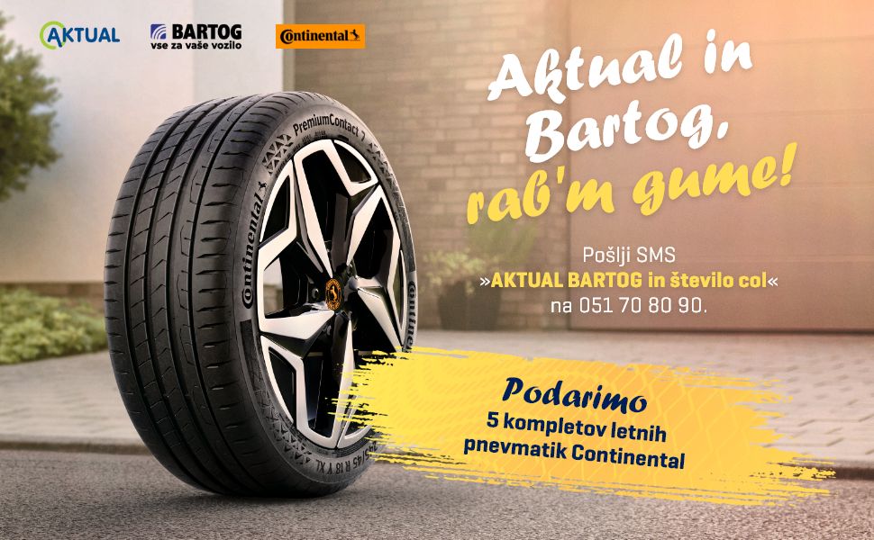 Osvoji letne pnevmatike Continental na Aktualu
