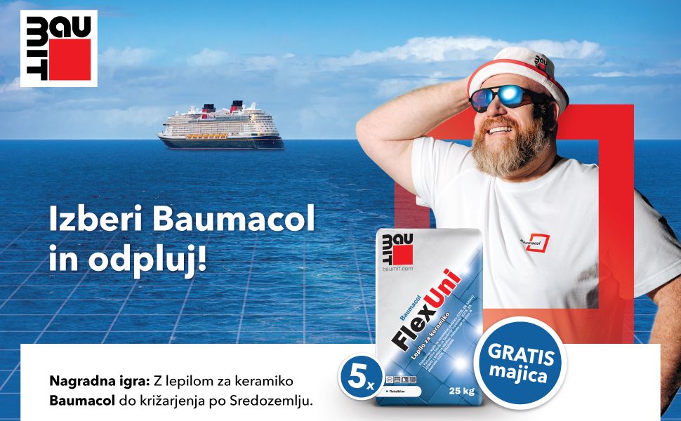 Odplujte na križarjenje po Sredozemlju z Baumitom!