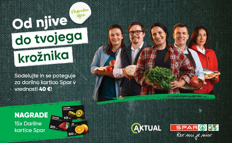 SPAR poskrbi, da živila pridejo do vašega krožnika "Naravnost od pridelovalca"