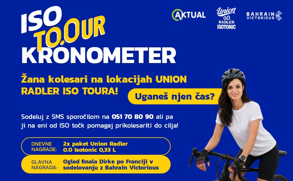 Odpelji ISO TOUR kronometer in osvoji ogled finala Dirke po Franciji!