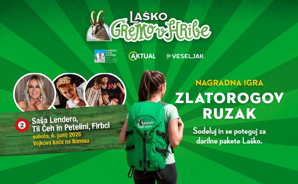 V Zlatorogovem ruzaku vas čakajo lepe nagrade Pivovarne Laško