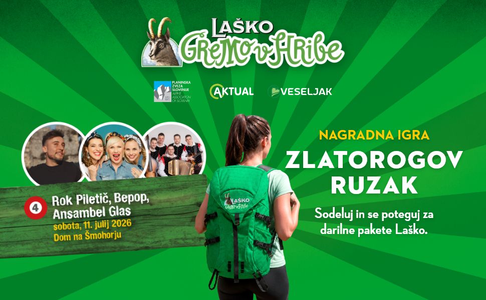 Na Šmohor na zabavo, v Zlatorogov ruzak po nagrado!